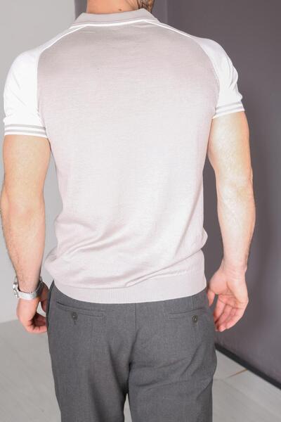 Delpino Πλεκτό Polo Neck Ανδρικό βαμβακερό T-shirt