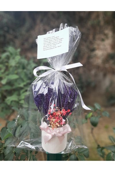 baskıtek Πραγματική αρωματική λεβάντα σε κεραμική γλάστρα, αποστολή λουλουδιών, δώρο για τον εραστή