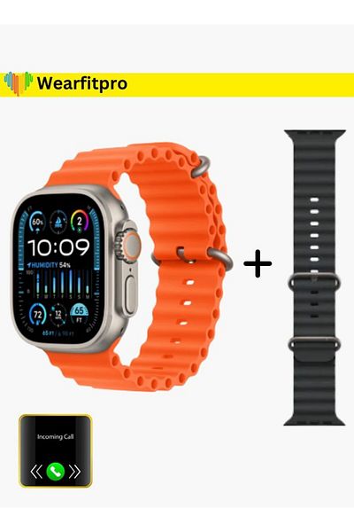 Wearfitpro X8 Ultra Smart Watch Compatible With Android And Apple With Fitness Tracker And Heart Rate Monitor
