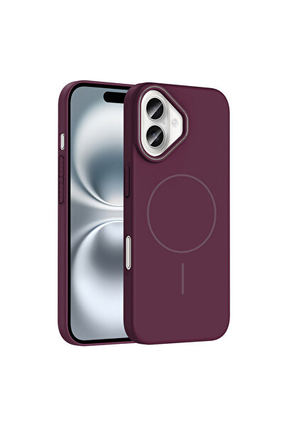 Nezih Case Apple iPhone 16 Plus Uyumlu Magsafe Şarj Destekli Pürüzsüz Silikon...