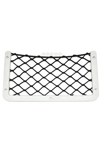 Sealux Plastik Fileli Ceplik. Beyaz. Tekne Ve Karavan Eşya Cepliği. 15x30cm