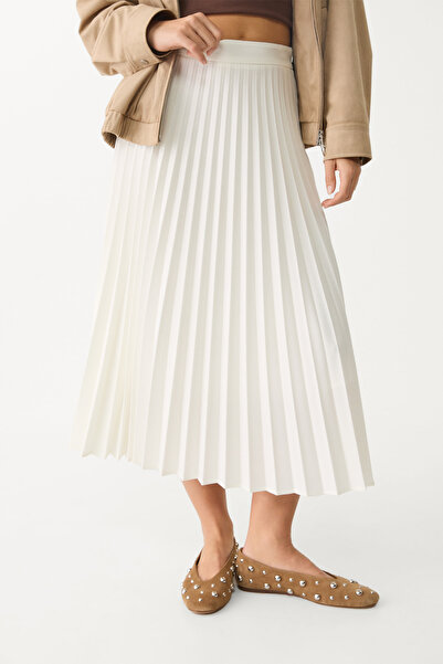 Stradivarius Pleated midi skirt