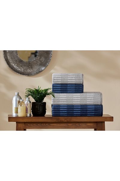 Özdilek Özdilek Striscai Towel Set Best Set Bath Set