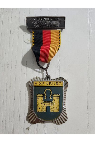 Edi Antik German Eisenburg Medal with 5cm Ribbon. Original