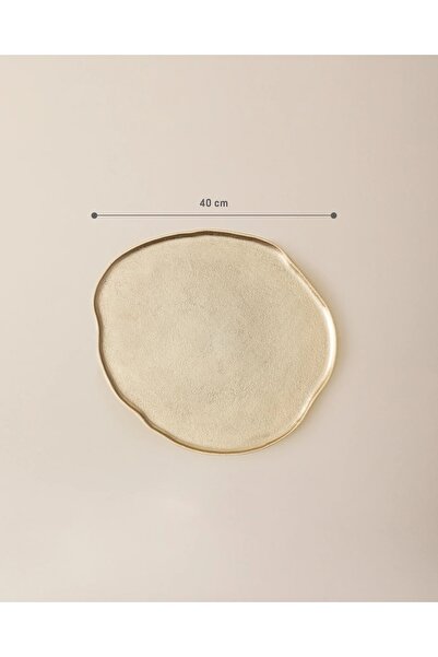 Madame Coco Helene Decorative Plate - 40 cm - Gold