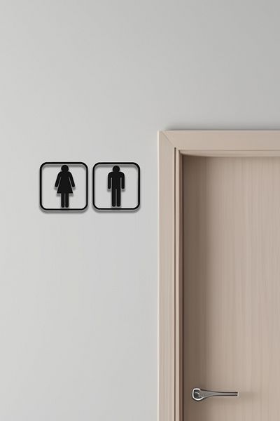 oalpo لافتة مرحاض، لافتة مرحاض، لافتة ذكر أنثى