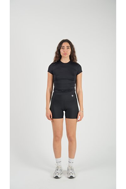 Keep Risen Black Fitted T-Shirt Long Fitted