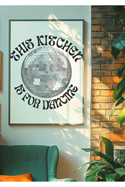 DES VU PRINT This Kitchen Is For Dancing, Mutfak Pinterest Temalı Çerçevesiz ...