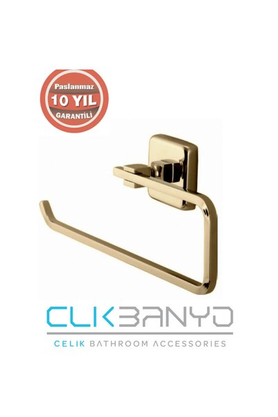 ÇELİK BANYO Paslanmaz Pirinç Kumru Kağıt Havluluk ALTIN SARISI KU10-050.1 (10...