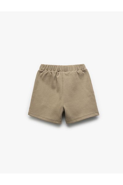 Koton Cotton Lace-Up Waist Basic Shorts