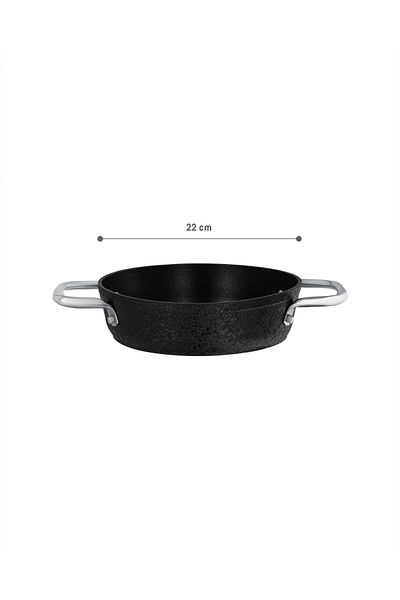 Madame Coco Noir Titanium Pan - Black - 22 cm