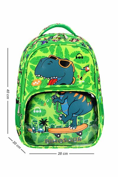 Roxy Dinosaur Licensed Set of 3 - Primary School Bag, Thermal Lunchbox and Pencil Case