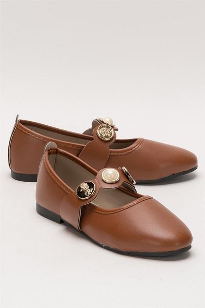 Liger Pantofi de balerină cu vârf oval pentru damă cu accesorii - model TABA cu bretele