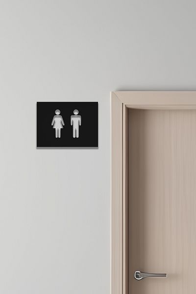 oalpo لافتة مرحاض، لافتة مرحاض، لافتة ذكر أنثى