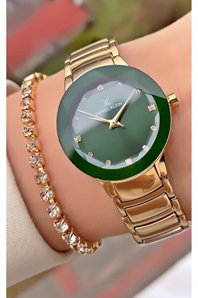 Daniel Klein Marka Altın Renk 2 Yıl Garantili Kadın Kol Saati - Bileklik Hediyeli