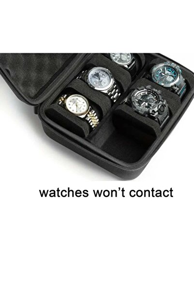 zyc Luxury Durable 6 Digit Portable Watch Box - Case