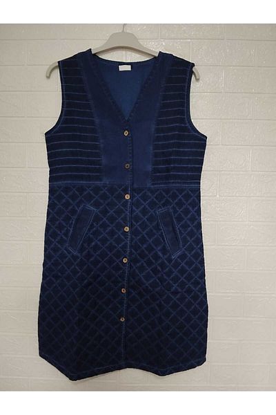 anne moda ankara Summer, 100% Cotton, Authentic, Textured, Long Vest