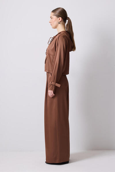 Touché Privé Tunic Trousers Suit with Kangaroo Pocket