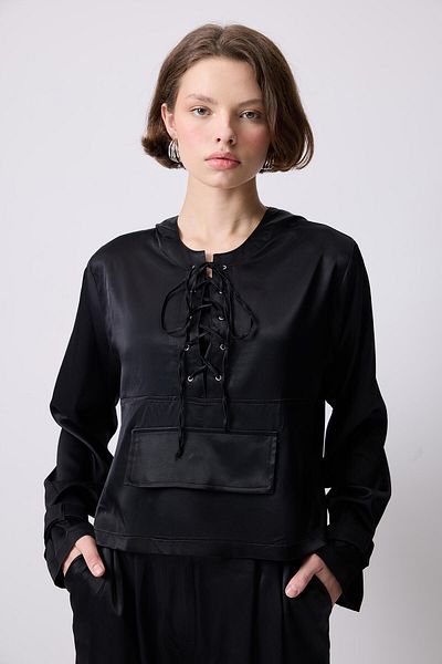Touché Privé Tunic Trousers Suit with Kangaroo Pocket