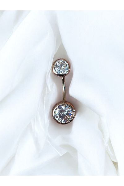 Takayrum Steel Plain Stone Belly Piercing