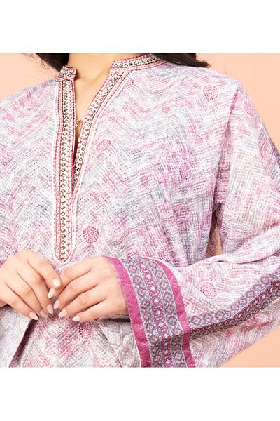 IKKXA Modern Embroidery Jalabiya