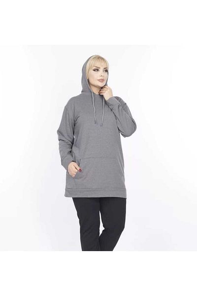 BİrHoşButik Large Size Feminin Trend Sweatshirt