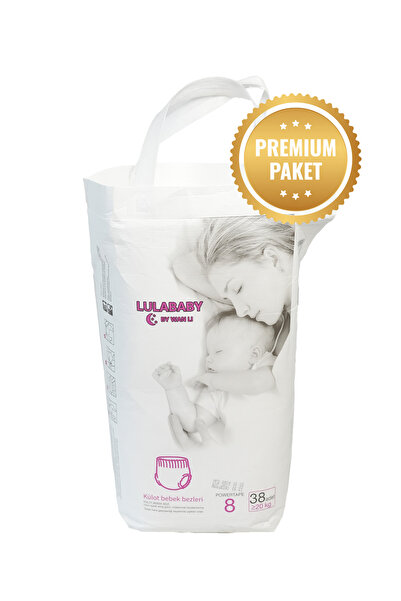 Lulababy Lula Baby Premium Fırsat Paketi 8 Numara Külot Bebek Bezi 38 Adet