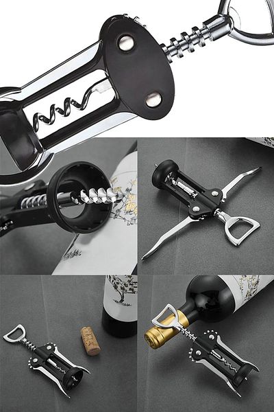 CocoVia Professional Steel Corkscrew - Wine and Soda Pop Opener Corkscrew