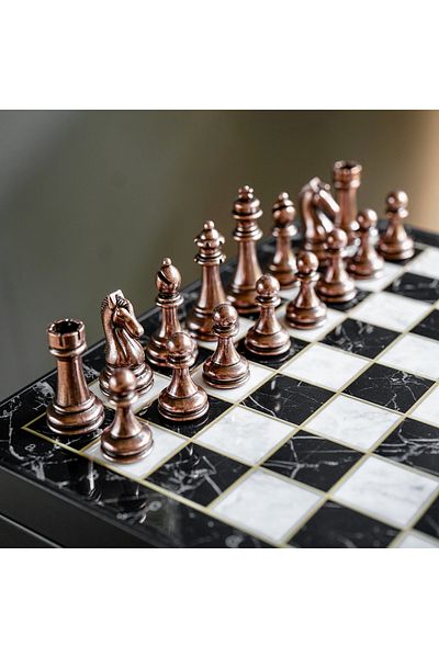 banabirhediye Premium Medium Size Classic Chess Set Wooden Chess, Gift Chess Set Size: 30X30X6 cm