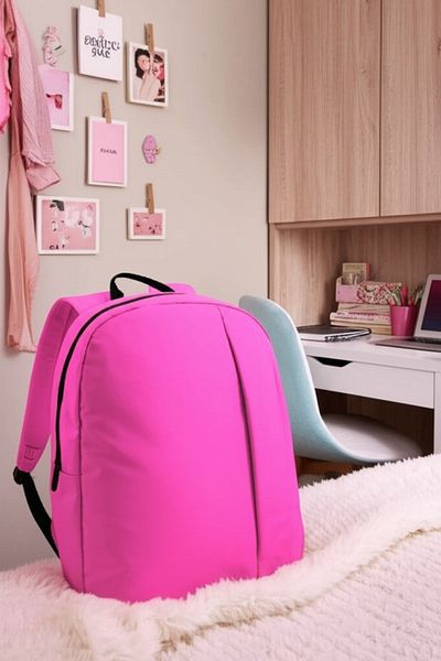 Toum Unisex Waterproof Black Daily Travel and School Backpack