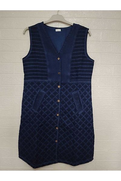 anne moda ankara Summer, 100% Cotton, Authentic, Textured, Long Vest