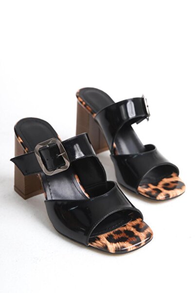 Taran Γυναικείες κομψές και άνετες παντόφλες με μονό τακούνι Polina με λεπτομ...