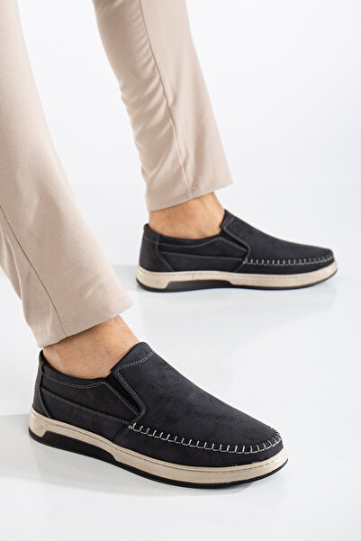 TAZELER.SHOES Gél ortopéd kényelmes, könnyű napi fekete férficipő