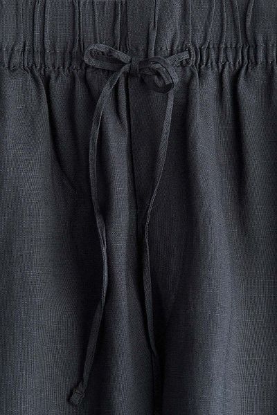 H&M Linen-blend drawstring trousers
