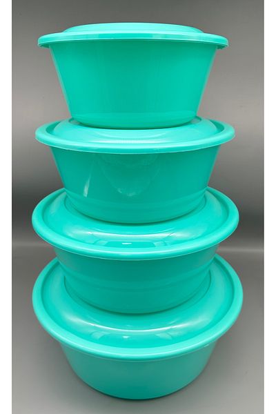 halmak 4-Piece Dough Basin Set with Lid 1St Quality