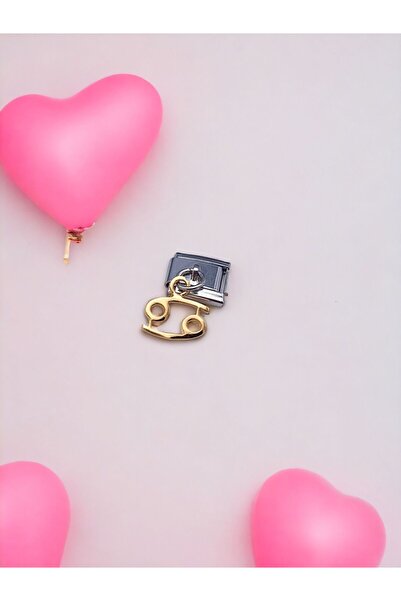 Wobbly Cancer Charm Yellow