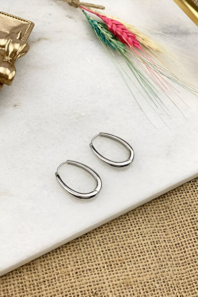 Jewerly Silver Color Ring Model Women's Earrings