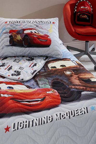 Özdilek Özdilek Cars on the Road Single Disney Licensed Children's Bedspread 160X230 cm