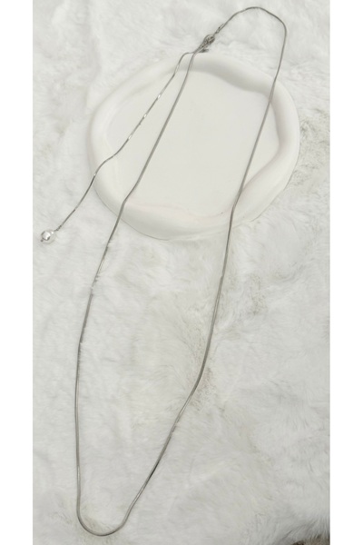 GM TAKI قلادة من الفولاذ المقاوم للصدأ بطبقة مزدوجة قابلة للتعديل مع تفاصيل لؤلؤية - مقاومة للتشوه والماء