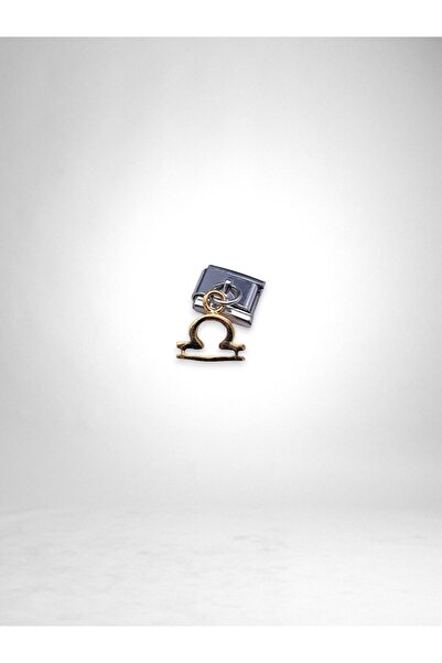 Bluw Jewelry معلقة برج الميزان سحر اللون الأصفر