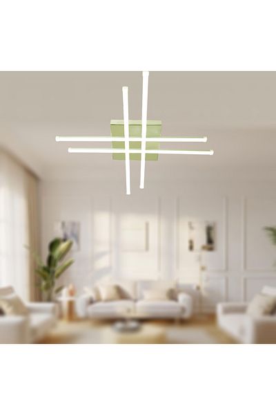 TT AYDINLATMA Tt036-Fsr-3Color Led Chandelier (3 Color Light) Lighting Hashtag Model