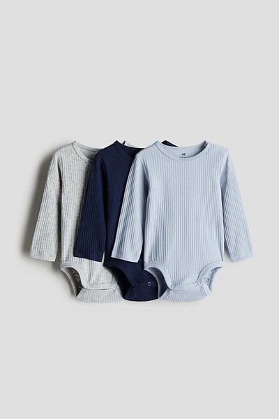 H&M 3-pack ribbed bodysuits