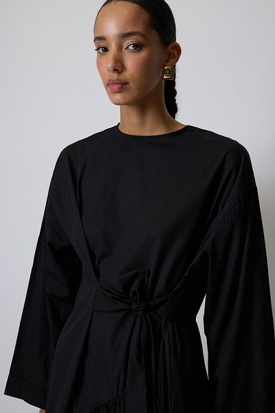 Touché Privé 100% Cotton Belt Detailed Poplin Dress