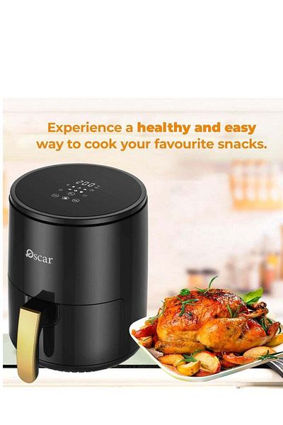 Oscar Dtb Touch Fryer | Model: Oaf3ldtb | Foods With Less Oil | Rapid Air Recycling Technology