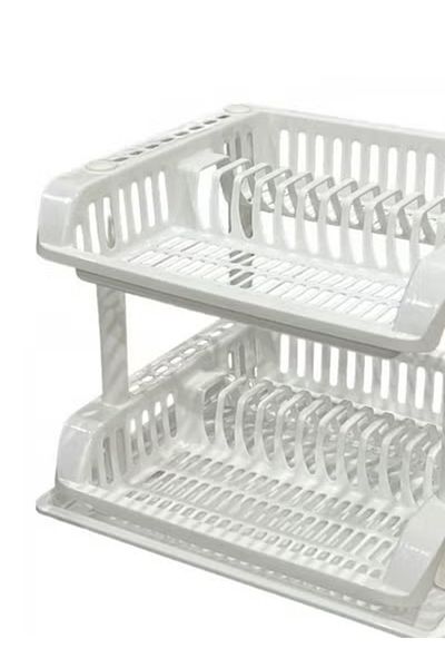 co arma 2-Tier Dish Drying Rack and Drainer