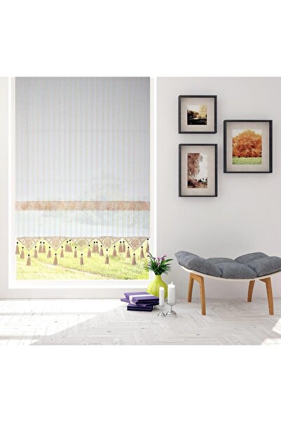 Demirhan Perde Ara Güpürlü Makine Üçgenli Otantik Tül