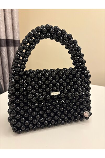 CFFM BONCUK ÇANTA İNCİ ÇANTA DAVET ÇANTASI ŞIK ÇANTA ABŞYE ÇANTA GELİN ÇANTASI PEMBE BONCUK ÇANTA