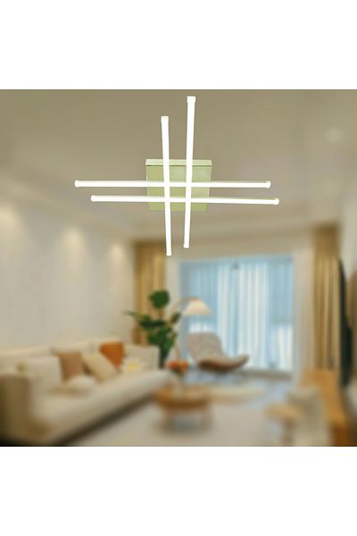 TT AYDINLATMA Tt036-Fsr-3Color Led Chandelier (3 Color Light) Lighting Hashtag Model