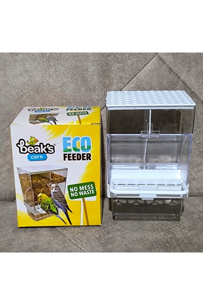 Kotenart Ti-Sert Beaks Care Muhabbet Kuşu İçin Akıllı Kuş Yemliği Kafes İçi 2 Bölmeli Yemlik