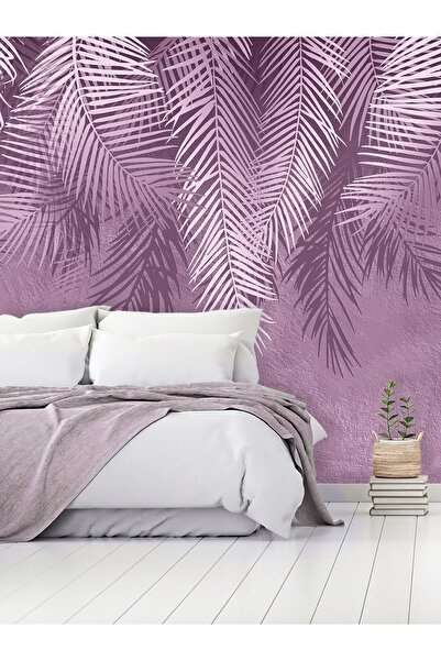 dreamwall Tropik Yapraklar Desenli Silinebilir Sağlıklı Tekstil Duvar Kağıdı